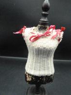 Antiek hand gebreid poppentruitje poppenkleding, Ophalen of Verzenden, Gebruikt, Pop