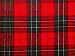 Een vintage borstelrekje met spiegel Schots geruit tartan, Ophalen of Verzenden