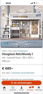 Superleuk stapelbed alles in 1!, Ophalen, 85 tot 100 cm, Lattenbodem, Nieuw