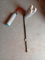 Onkruidbrander op gas met 3 volle gasflessen, Tuin en Terras, Onkruidbranders, Ophalen, Zo goed als nieuw