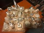 ANTIEKE KERSTBALLEN ZILVER, Verzenden, Gebruikt