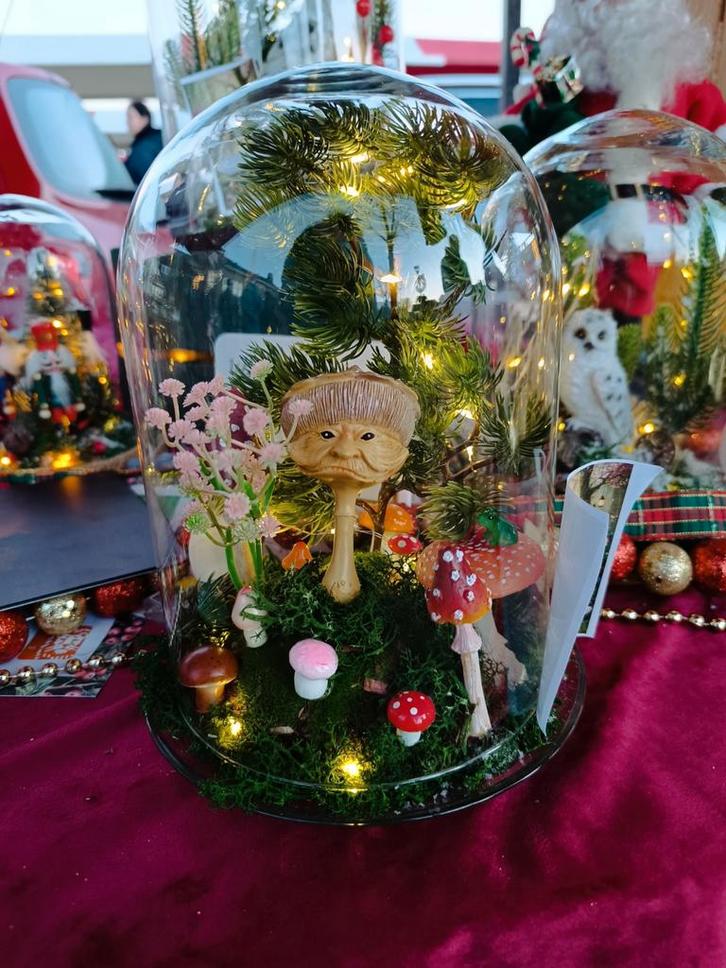 Sprookjes stolp met paddestoelen/Droomstolpen kerst cadeau, Huis en Inrichting, Woonaccessoires | Overige, Nieuw, Ophalen