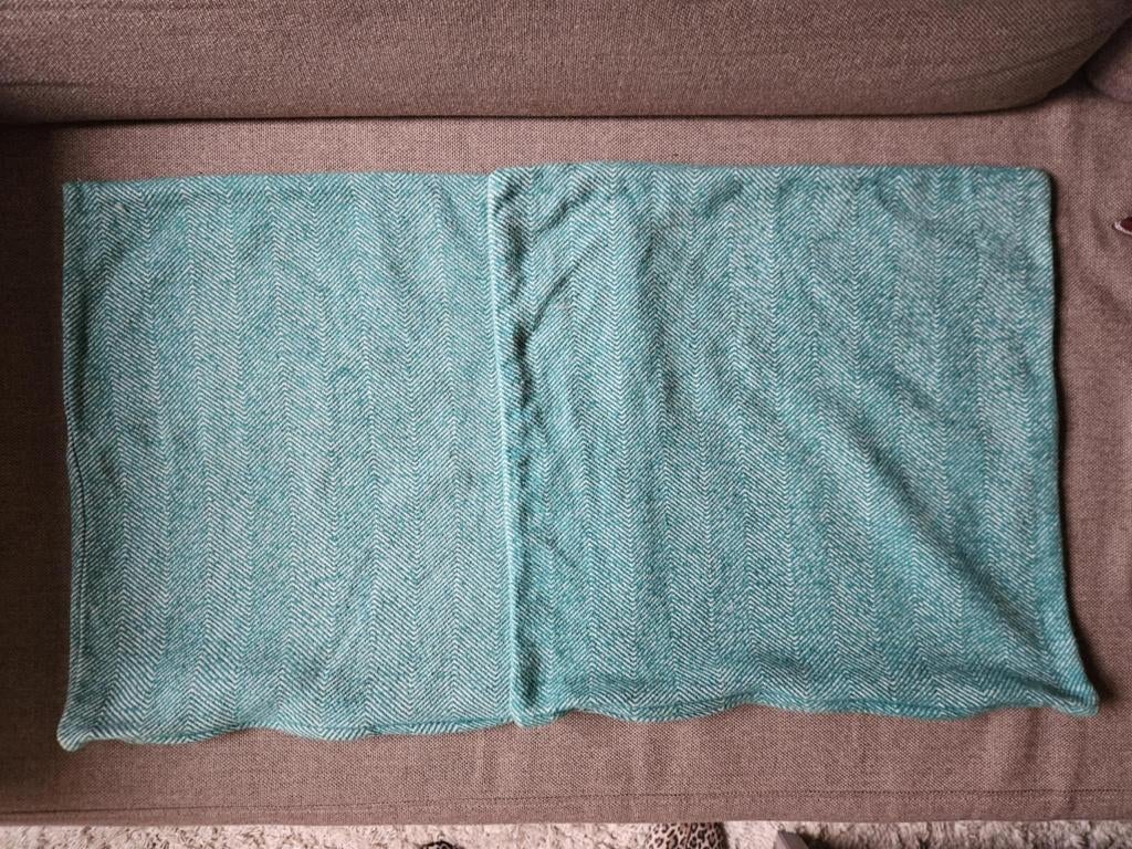 2 kussenhoezen 45*45 van Hema, Ophalen of Verzenden, Zo goed als nieuw, Blauw, Vierkant