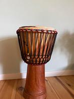 Djembé groot met echt geitenvel uit Afrika inclusief tas, Muziek en Instrumenten, Percussie, Ophalen, Gebruikt, Trommel