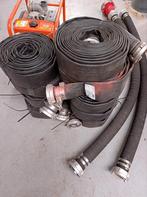 Afvoerslang brandslang waterpomp 10x 10 meter, Ophalen of Verzenden, Zo goed als nieuw, Hout