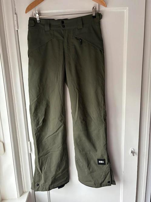 Nieuwe legergroene skibroek mt S, Kleding | Heren, Wintersportkleding, Zo goed als nieuw, Broek, Maat 46 (S) of kleiner, Ophalen of Verzenden