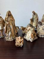 Kunststof Kerstgroep, Kerststal 21 cm, 9 Delig, Gebruikt, Ophalen, Gebruikt