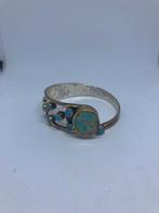 Zilveren armband met turquoise steen, Ophalen of Verzenden, Zilver, Armband, Met edelsteen
