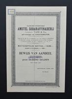 Amstel Sodaraffinaderij v/h Vane & Co. Amsterdam 1910, Postzegels en Munten, Aandelen en Waardepapieren, Verzenden, Voor 1920