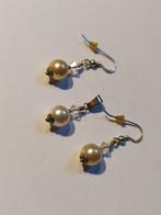 Oorbellen en hangertje met parels, Sieraden, Tassen en Uiterlijk, Antieke sieraden, Ophalen of Verzenden, Zilver, Oorbellen