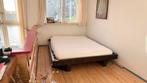 Japans hardhout tweepersoonsbed, Ophalen, Gebruikt, Bruin, 210 cm