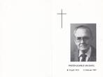 Bavel Franciscus 1910 Tilburg 1997 Tilburg priester, Ophalen of Verzenden, Bidprentje