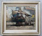 =Jan Korthals 1916-1972===koopman bij stalletje in PARIJS=, Antiek en Kunst, Ophalen of Verzenden