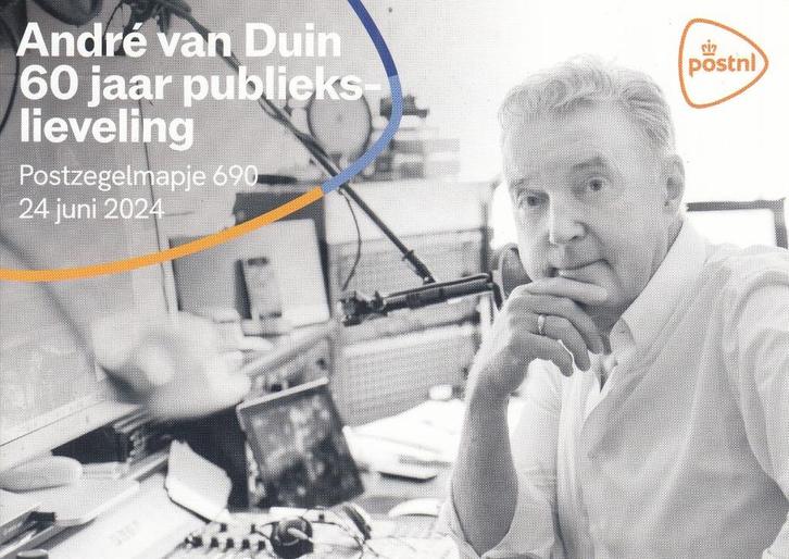Nederland- 2024- Andre van Duin-Mapje 690- Publiekslieveling, Postzegels en Munten, Postzegels | Nederland, Postfris, Na 1940
