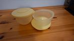 2 gele trommeltjes, Ophalen of Verzenden, Zo goed als nieuw, Geel, Schaal