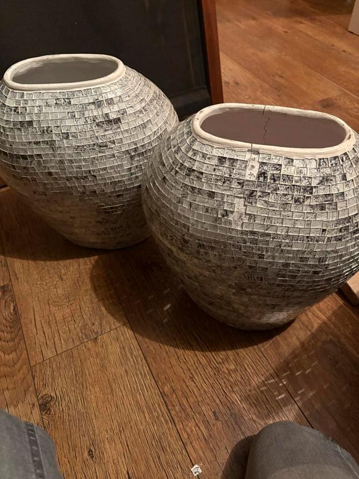 Mooie vazen set, Huis en Inrichting, Woonaccessoires | Vazen, Gebruikt, Overige kleuren, 50 tot 75 cm, Aardewerk of Porselein