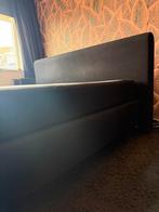 Boxspring zwart, Ophalen, Tweepersoons, 180 cm