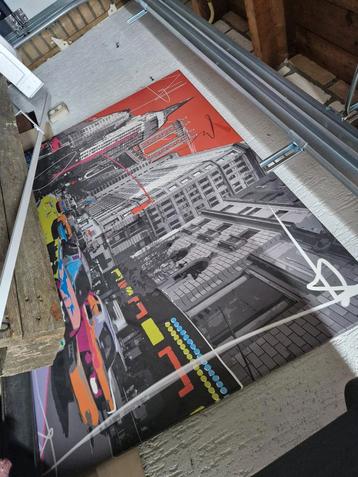 Modern Stadsgezicht Schilderij beschikbaar voor biedingen