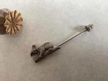 Broche ~ reversspeld zilverkleurig Koala Beer beschikbaar voor biedingen