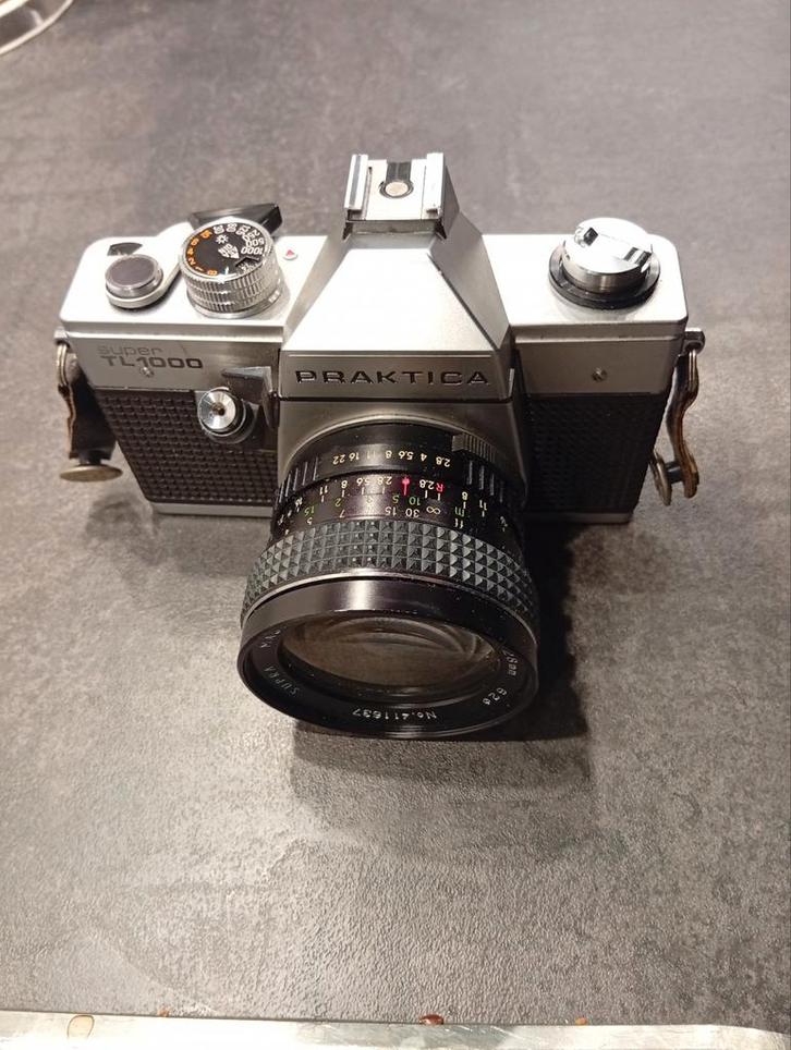 Praktica Super TL1000 Spiegelreflexcamera met Lens, Audio, Tv en Foto, Fotocamera's Analoog, Ophalen of Verzenden