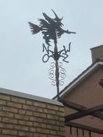 Aluminium windwijzer met heks, Tuin en Terras, Windwijzers en Windmolens, Ophalen, Gebruikt