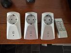 3 X ELRO SWITCH SLIMME STEKKERS INCL AFSTANDSBEDIENING, Doe-het-zelf en Verbouw, Elektra en Kabels, Ophalen, Zo goed als nieuw