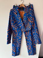 Cropped broekpak maat 38, Maat 38/40 (M), Kostuum of Pak, Blauw, Ophalen of Verzenden