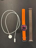 Apple Watch Ultra 2 49mm Titanium 95% + 2 originele bandjes, Ophalen, IOS, Zo goed als nieuw, Waterdicht