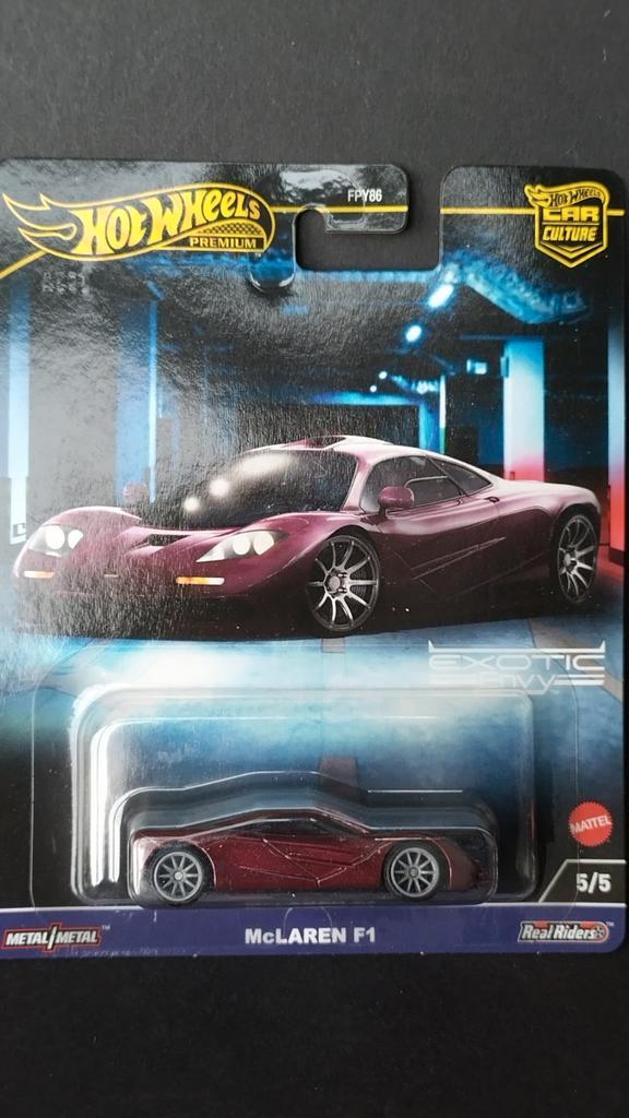 Mc Laren F1 1:64 Hotwheels Premium Pol, Hobby en Vrije tijd, Modelauto's | Overige schalen, Nieuw, Auto, Verzenden