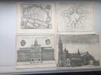 Antwerpen, 4 originele prenten, 1e druk, 1711, Verzenden