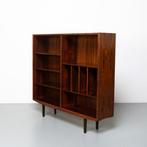 Vintage Deense boekenkast in palissanderhout, Ophalen, Met plank(en), Gebruikt, Overige materialen