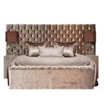 Boxspring Luxor 140/160/180x200 maatwerk nl fabrikaat, Ophalen of Verzenden, 180 cm, 200 cm, Crème