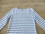 t shirt/longsleeve/Human Nature/ANWB/Streep/bretons/blauw, Maat 38/40 (M), Wit, Ophalen of Verzenden, Zo goed als nieuw