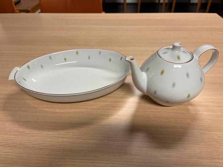 Schönwald Theepot en Schaal - Vintage Set, Antiek en Kunst, Antiek | Keramiek en Aardewerk, Ophalen of Verzenden