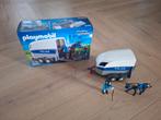 Politietrailer met paard, Kinderen en Baby's, Speelgoed | Playmobil, Ophalen of Verzenden, Zo goed als nieuw