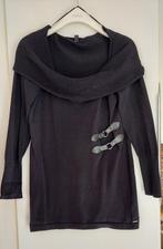 Zwarte acryl tuniek van Winck, maat L (ca. mt 40-42), Kleding | Dames, Maat 38/40 (M), Zwart, Ophalen of Verzenden, Zo goed als nieuw