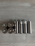 IKEA Bedpoten 10cm - 8 stuks, Huis en Inrichting, Tafelpoot, Rond, Minder dan 50 cm, Ophalen of Verzenden