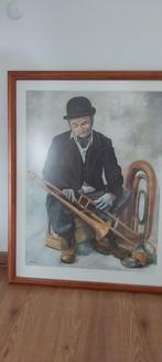 Schilderij Trombonist J.F. Smeulders, Antiek en Kunst, Ophalen of Verzenden