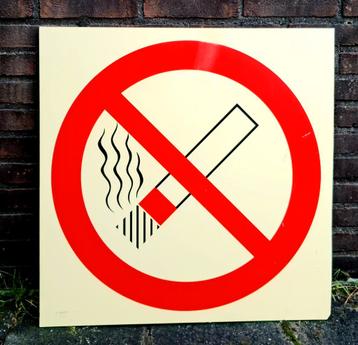Verbodsbord VERBODEN TE ROKEN verkeersbord kunststof uniek 
 beschikbaar voor biedingen
