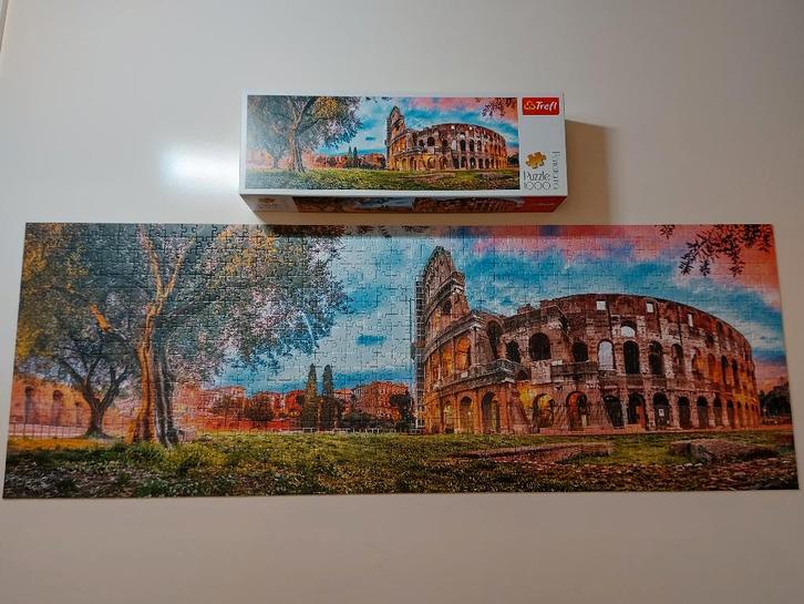 Legpuzzel merk Treft Panorama Colosseum, Hobby en Vrije tijd, Denksport en Puzzels, Zo goed als nieuw, Legpuzzel, 500 t/m 1500 stukjes