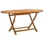 Tuintafel inklapbaar 160x85x75 cm massief acaciahout, Ophalen of Verzenden, Nieuw