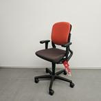 Ahrend 230 bureaustoel - oranje / bruine stof, Gebruikt