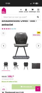 Mooie Eetkamerstoelen - Set van 4, Gebruikt, Ophalen of Verzenden, Vier, Stof