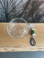 Vissenkom, netje en half potje vissenvoer, Dieren en Toebehoren, Vissen | Aquaria en Toebehoren, Ophalen, Zo goed als nieuw, Leeg aquarium