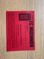 Seizoenkaart FC Wageningen 90/91, Ophalen of Verzenden, Zo goed als nieuw, Overige binnenlandse clubs, Overige typen