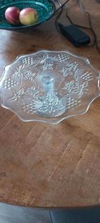 Glazen taartschaal, Huis en Inrichting, Keuken | Servies, Ophalen, Overige stijlen, Glas, Schaal of Schalen