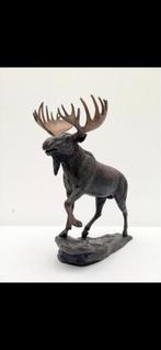 Bronzen Eland Beeld - Gedetailleerd Gewei, Ophalen of Verzenden