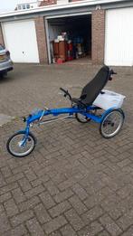 USVA blauwe driewiel ligfiets, Fietsen en Brommers, Fietsen | Driewielfietsen, Ophalen, Gebruikt, USVA
