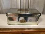Oude metalen schoenendoos , “ECCO”oude blikken, Verzamelen, Ophalen of Verzenden, Gebruikt, Overige