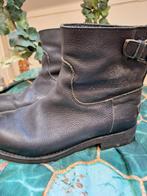 Zwart leren shabbies laarzen 38, Ophalen of Verzenden, Zo goed als nieuw, Zwart, Hoge laarzen
